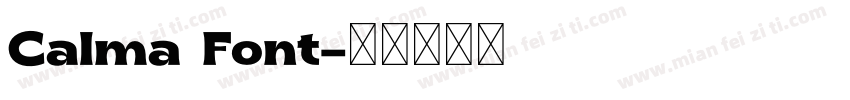 Calma Font字体转换
